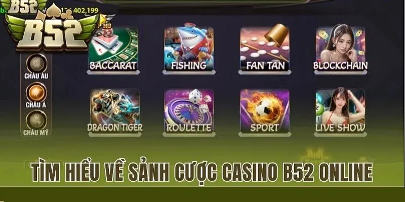 Sảnh Casino B52